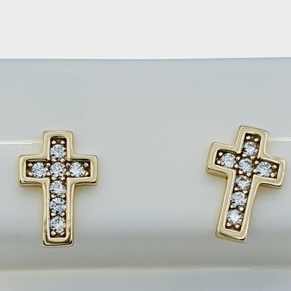 925 Sterling Silver CZ Stud Earrings for Women/Girl, US925P1206 - Picture 2 of 8